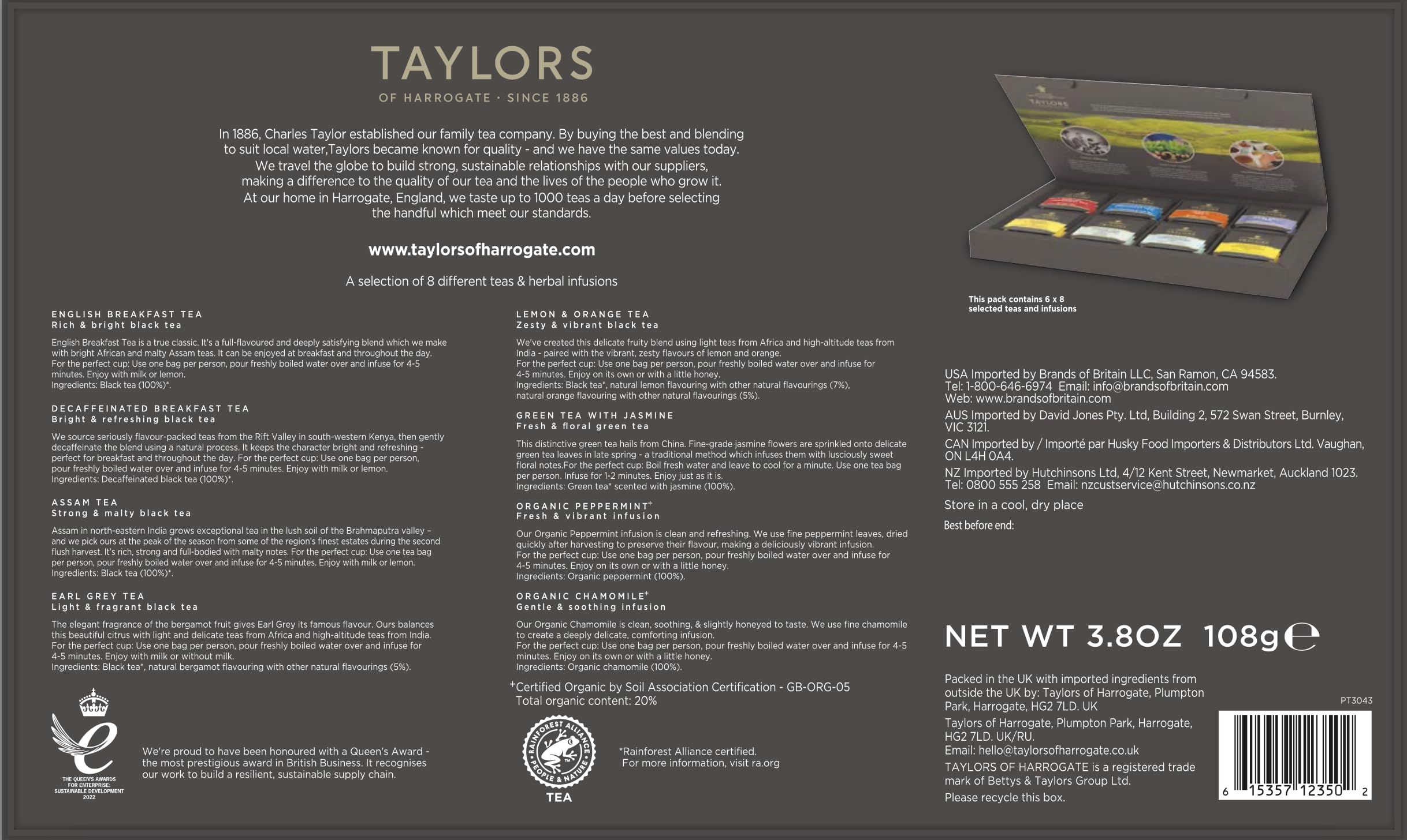 Taylors Tea Sampler View 2